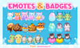 draw twitch emotes and sub badges in chibi style
