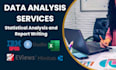 statistical analysis service spss, rstudio, minitab, eviews, excel