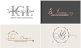 do luxury realtor, fashion, beauty and cosmetic logo design