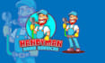 do handyman home service brand mascot logo design