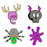 draw skull head or skeleton illustration for you