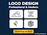 design a modern minimalist logo for your business or brand identity