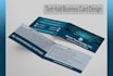 do tent fold, 4 pages business card design for business