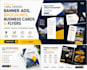 do banner ad, broucher, buisness card, flyers