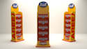 design creative 3d product display gondola and counter top
