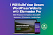 design a wordpress website using elementor pro and astra pro