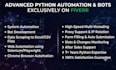 automate websites, build bots, do browser automation using python and selenium
