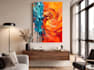 design realistic product mockup and canvas wall art mockup