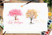 design custom hand drawn logo with branding kit