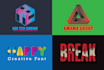 create a modern custom logo design