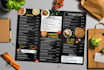 design restaurant menu, food menu, menu design