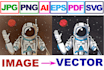 vector redraw, convert logo to vector, convert image to vector, vectorize image