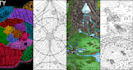 illustrate medieval fantasy and sci fi maps