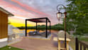 do backyard landscape design,pool,patio,garden 3d rendering