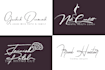 do handwritten, scripted, signature, and calligraphic logo