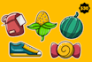 draw cute doodle illustration or icon for sticker, label etc