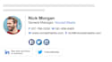 create professional clickable HTML email signature