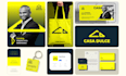 do minimalist business logo design and brand identity kit