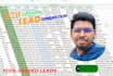 do b2b lead generation and email list building