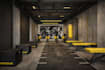 design modern and functional gym interior with realistic 3d rendering
