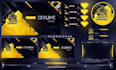 design an animated stream overlay for kick, twitch, youtube