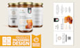 create modern packaging design with labels, boxes and tubes