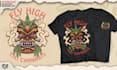 design hand drawn logo tshirt illustrations for merchandise