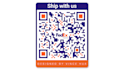 design qr code sticker card with call to action text
