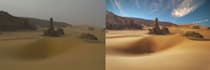 photoshop photos of sunset, landscape, travel, real estate