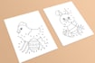 create a dot to dot page for children