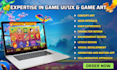 create premium game art and UI UX for 2d and 3d games