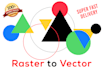 vector trace any logo or image in 2 to 3 hours professionally