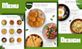 design an eye catching food menu, restaurants, cafe menu etc