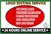 edit logo transparent ,trace, update, modify, image to vector, png redraw in svg