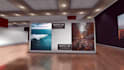 create realistic 3d photo art gallery picture slideshow