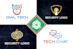 design tech crypto security and technology logo