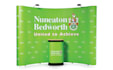 design exhibition backdrop, tradeshow booth, roll up banner,