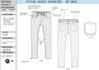 do denim, woven, flat sketch for you