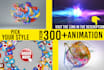 make 3d logo animation and youtube intro video