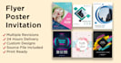 design professional posters, flyers or invitations