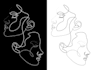 draw an illustration with one line art in 24 hours