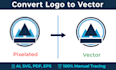 convert your pixelated logo into high quality vector