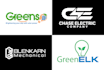 design solar electric lighting mechanical engineering logo