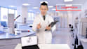 be your presenter in white labcoat