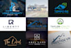 design real estate mortgage plumbing and construction concrete logo