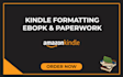 do KDP paperback and ebook formatting and layout designing