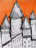 draw your house or landmark in whimsical ink and watercolor