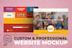 create a PSD website design mockup