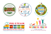 do daycare, school, college, university and educational logo