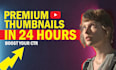 do a youtube thumbnail and banner in 24 hours